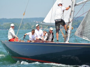 Die 'Froya' mit Richard Self an der Pinne. Foto Diederich