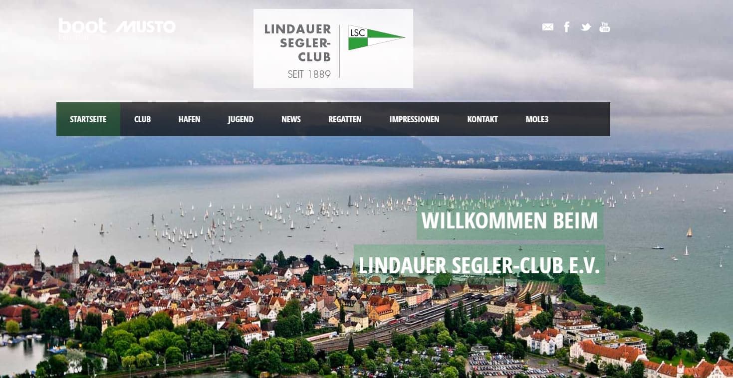 LSC Homepage wird übersichtlicher