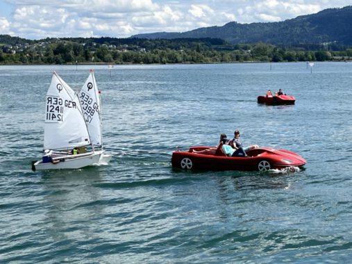 Mit dem „Ferrari“ zur Startlinie