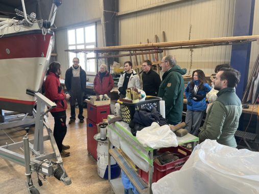 LSC Jugend zu Gast in der Yachtwerft Keppler