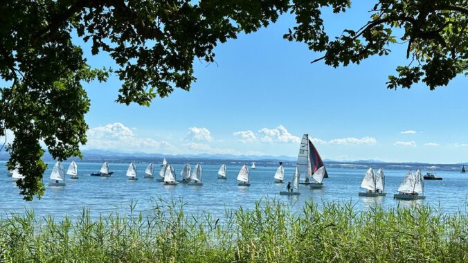 Sonja und David beim Seemooser Opti-Pokal 2025